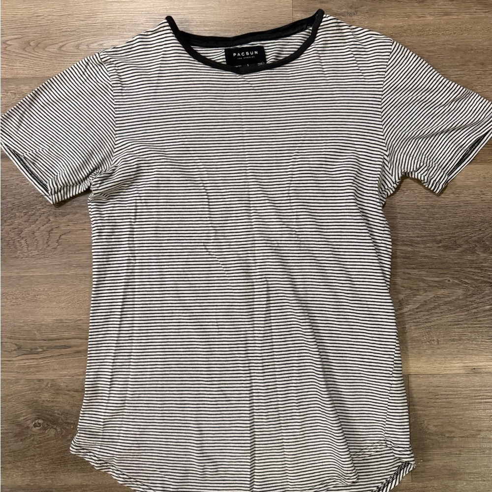 PacSun Classic Black and White Striped Tee